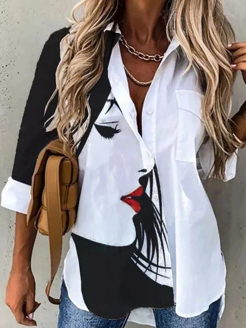 Fashion shirt women temperament long-sleeved woman shirt.