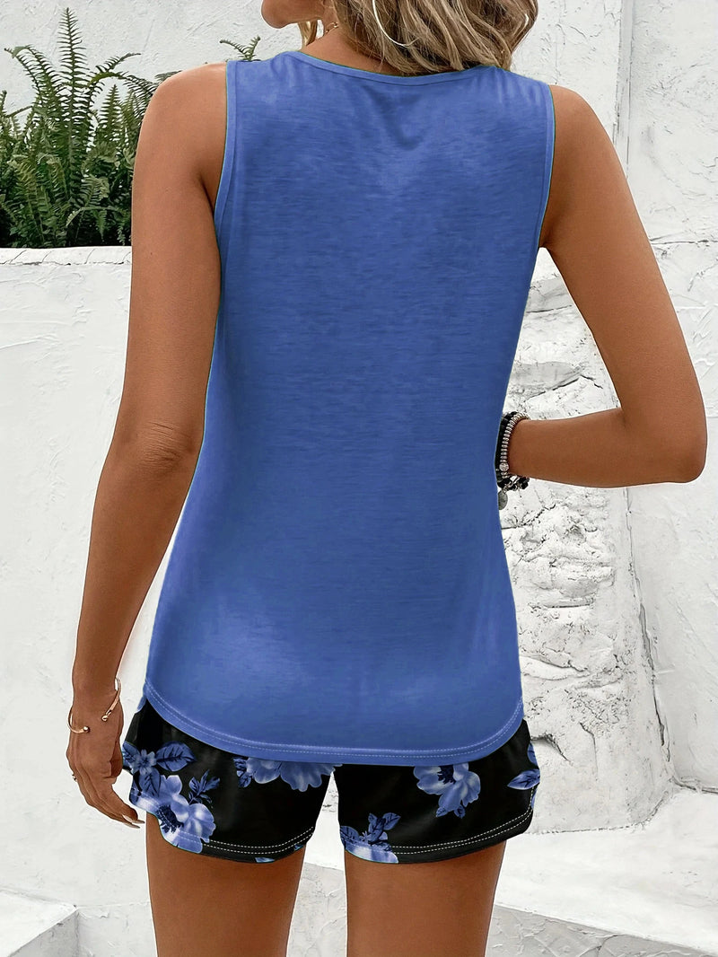 2-Piece Women's Pajama Set for All Seasons, Spring and Summer.