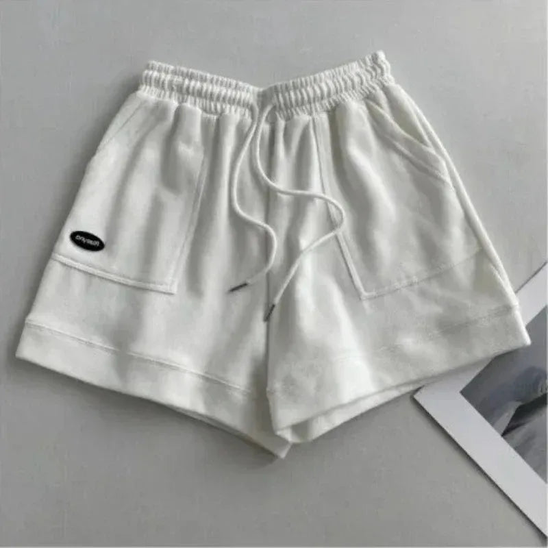 Women's Comfortable Loose Wide-legged Drawstring A Pants Slim.