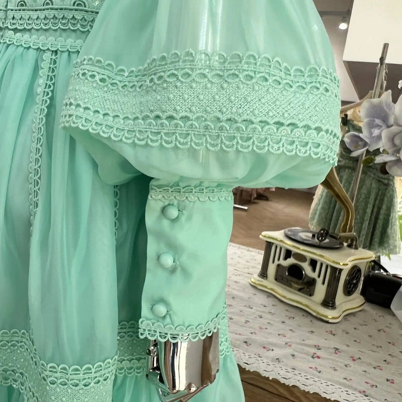 Luxury Organza Prom Evening Dresses Women Summer Autumn.