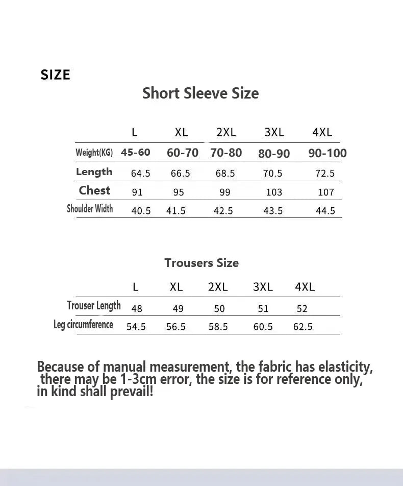 Men's two-piece ice silk pajamas Loungewear.