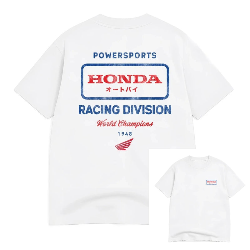 The Racing Man's T-shirt From The Retro Motorcycle Series Features.