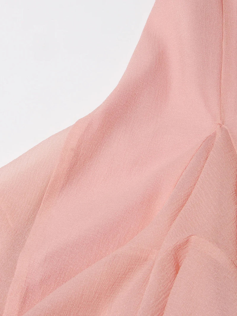 Women's Dress Irregular Pleated Patchwork Fashion.