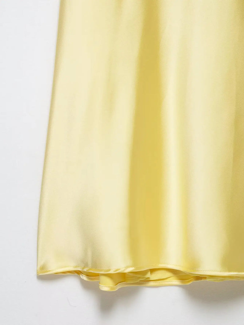 Sexy Chic Satin Women Party Dress V Neck Backless Long Eevning Club Dress.