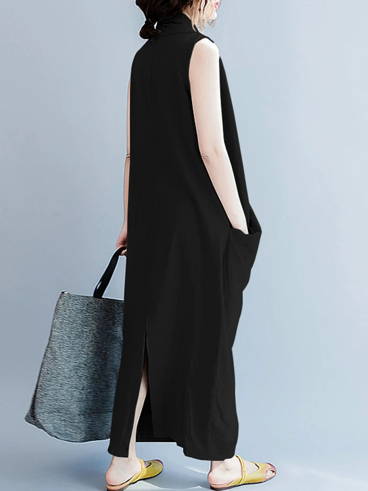 Women’s Oversize Asymmetrical Maxi Dress.