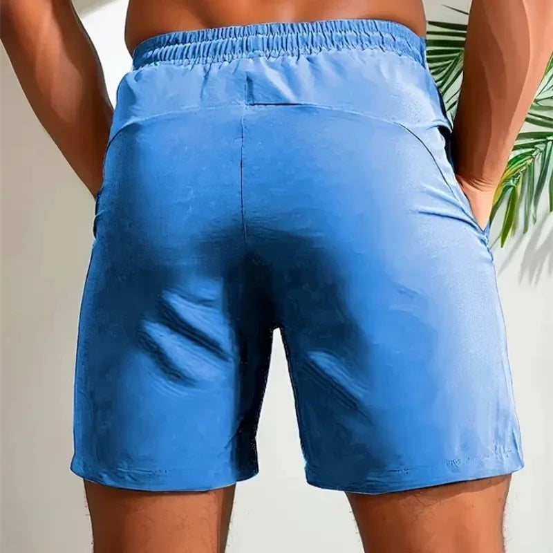 Summer Shorts Men Gym Sport Running Squat Fitness Workout.