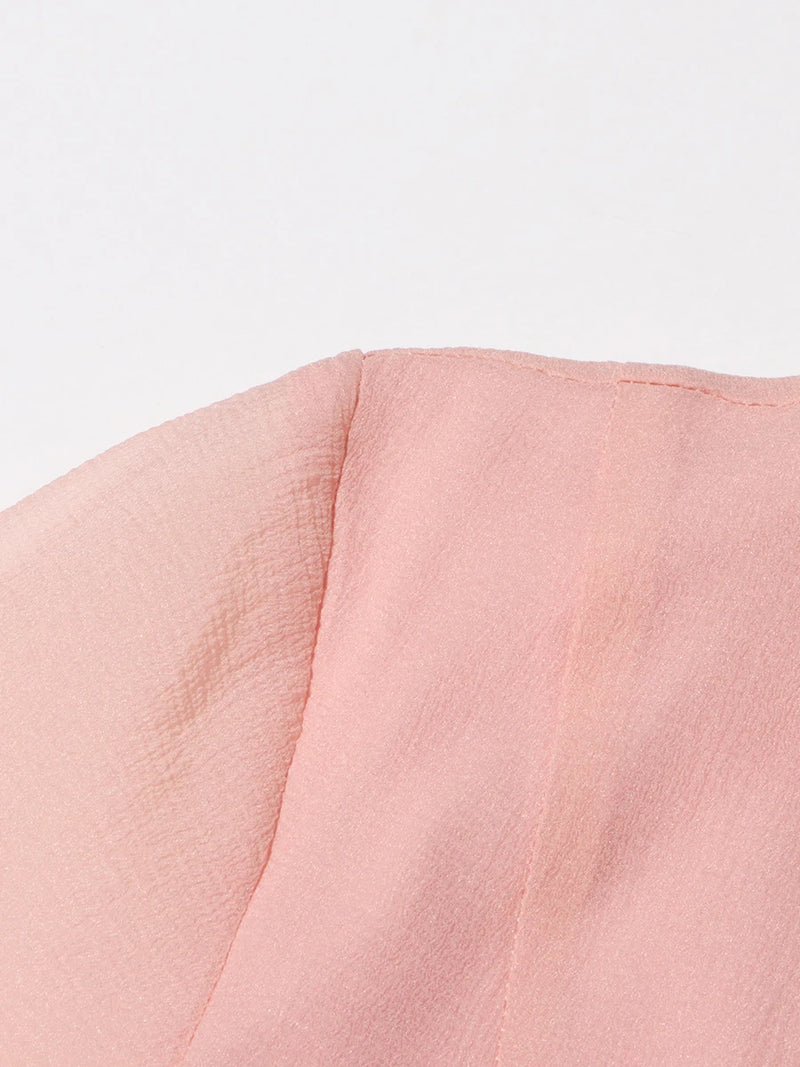 Women's Dress Irregular Pleated Patchwork Fashion.