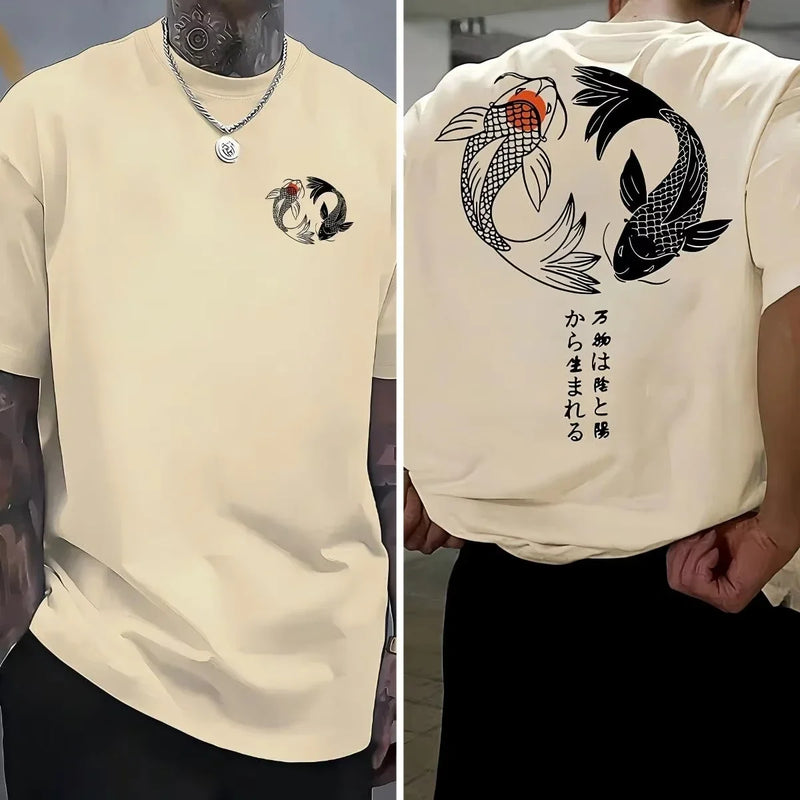 Men's T-shirt Summer Daily Outdoor Sports Street Casual Comfortable Short-sleeved.