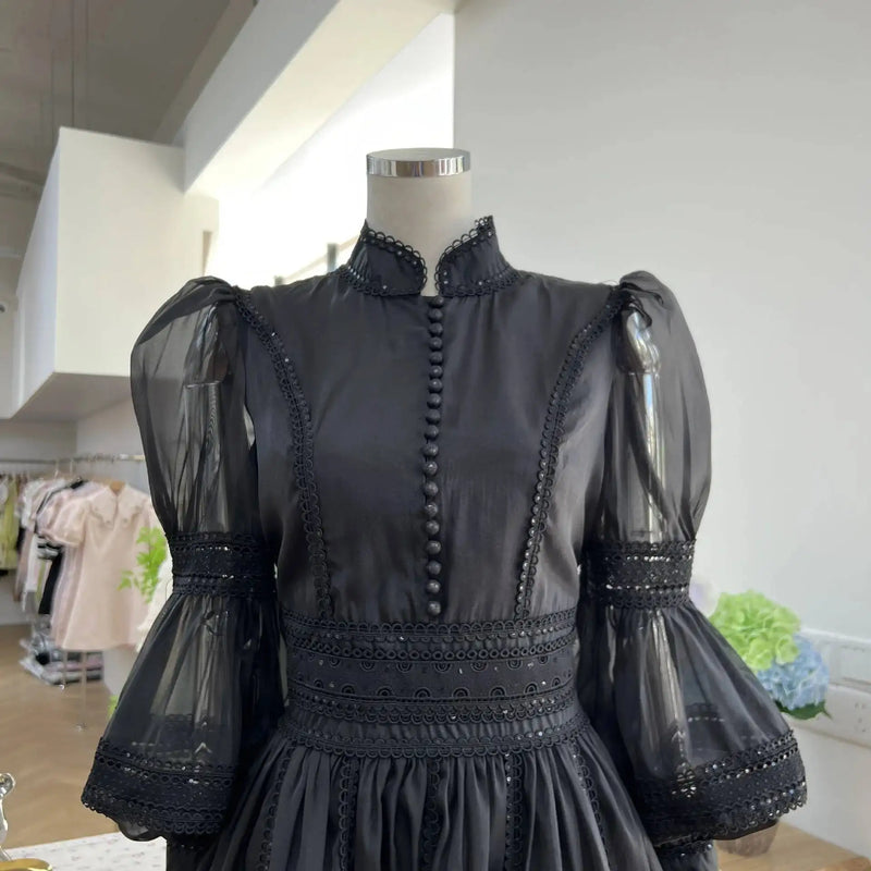 Luxury Organza Prom Evening Dresses Women Summer Autumn.