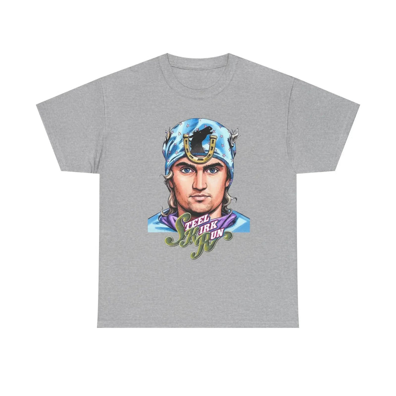 Jojo 7 Steel Ball Run Anime Pattern Charlie Kirk and Gyro Zeppeli Cotton T-shirt.