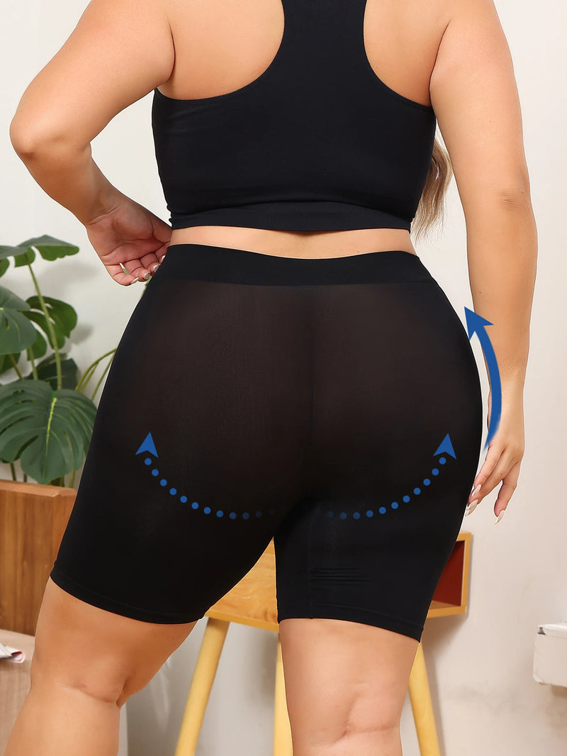 Women's shorts with tummy control and butt-lifting.