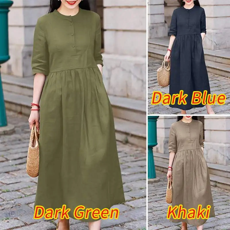 Women’s Elegant Commute Midi Dress.