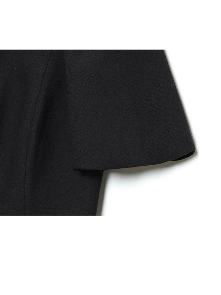 Women’s New Fashion O-Neck Puff Sleeve Short Dress.