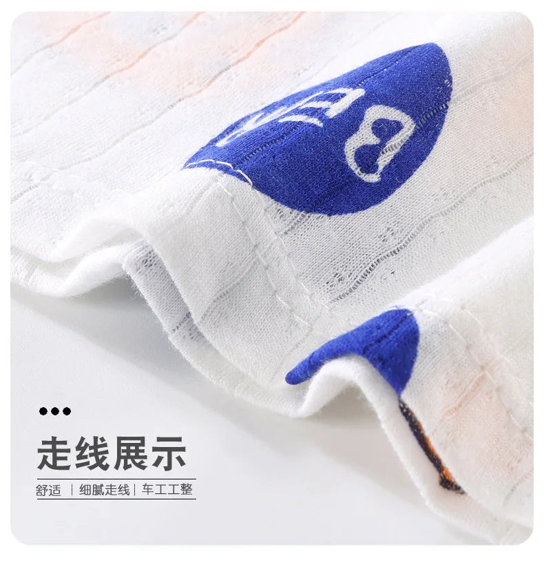 Kids Sleeveless Set Summer Cotton Girls' Shorts Pajamas Korean Style Boys.