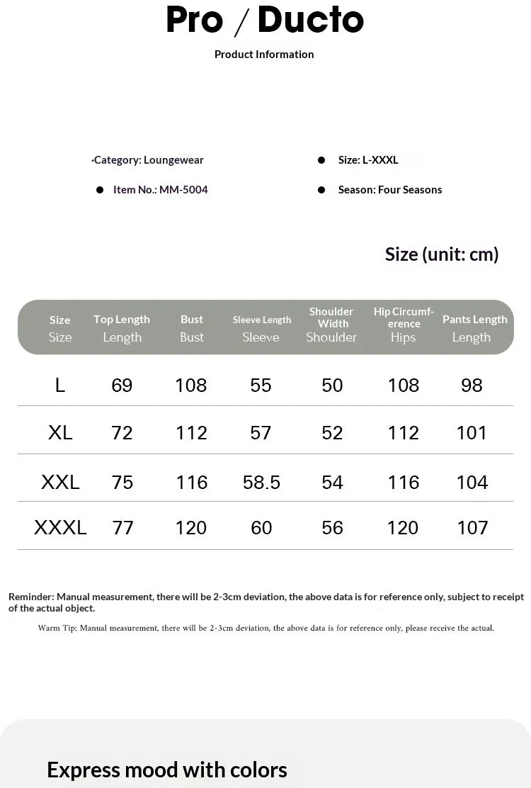 New Spring and Autumn Cloud Cotton Men's Pajamas.
