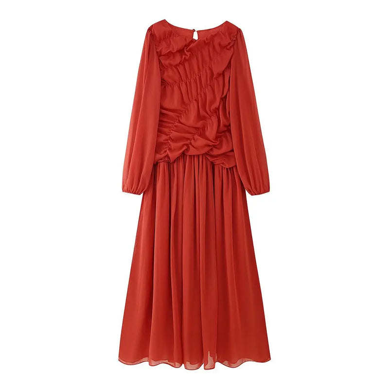 Women’s Elegant Casual Fold Cute Dress Spring Summer Elegant Dresses.