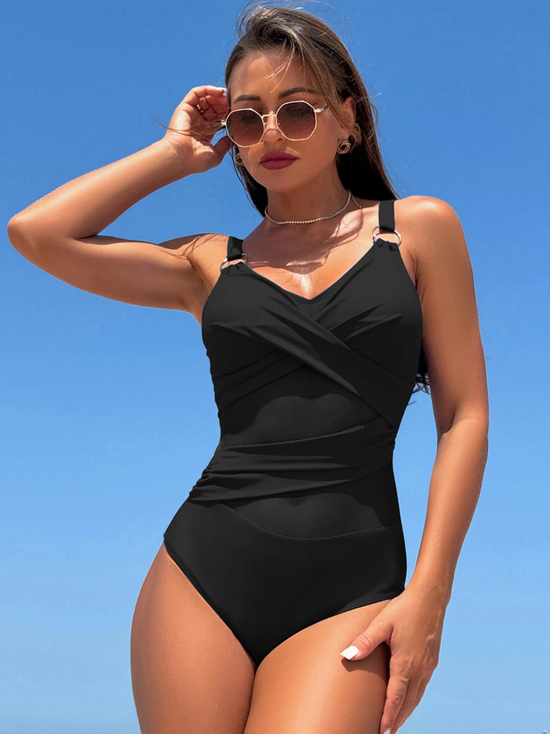 Sexy Mesh Swimwear Women One Piece Swimsuit Female.