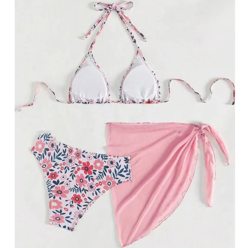 Print Sexy Bikinis Swimsuits Women's Swimwear Push Up Female Beach.