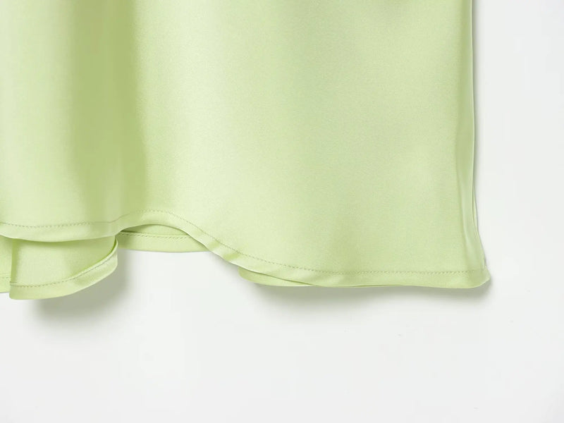 Sexy Chic Satin Women Party Dress V Neck Backless Long Eevning Club Dress.