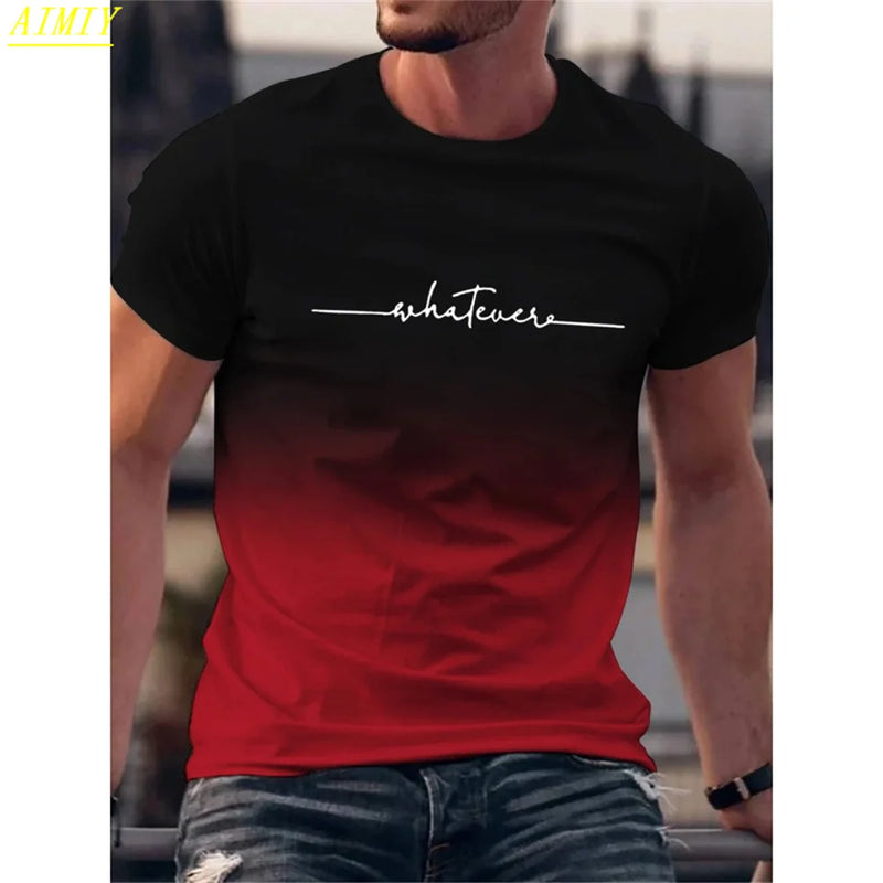 Man T-Shirt Casual Oversized Sports Loose Plus Milano Print Clothing Comfortable.