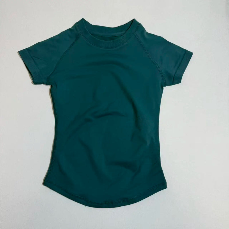 UETEEY Sport Short Sleeve Top Seamless Yoga Leotard Clothing Women.