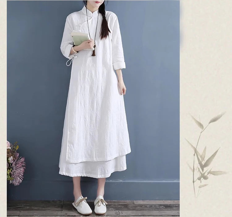 Spring Autumn New Womens Dresses Vestidos Robe Elbise Loose.