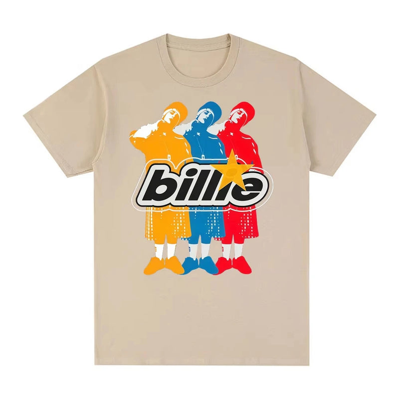 Singer Billie Eilish Same Style 100_cotton Men's Shirt Summer Oversized Women's.