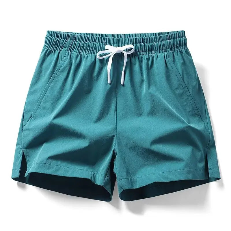 1pcs Summer Men Ice Silk Shorts Quick Drying Running Gym Pants Homme.