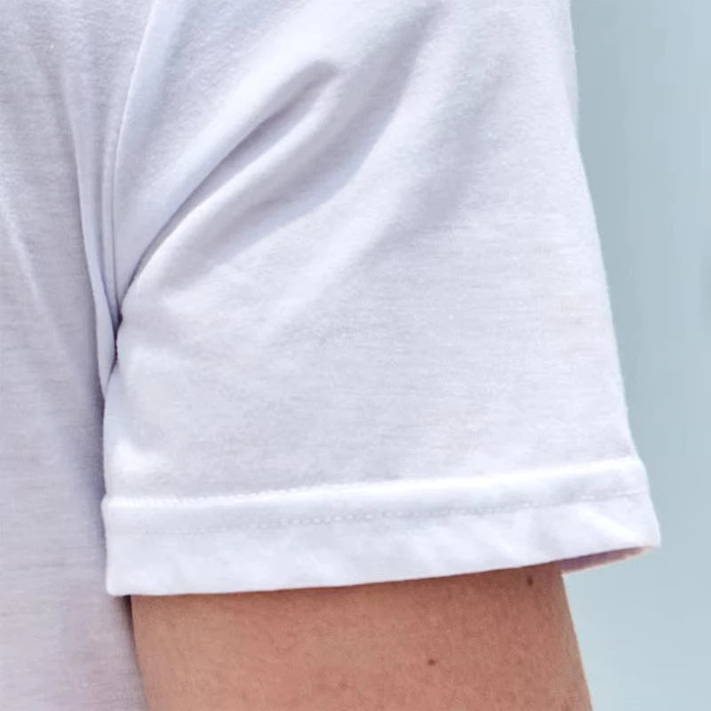 Men's Cotton T-shirt Comfortable Round Neck Print Large Size Top.