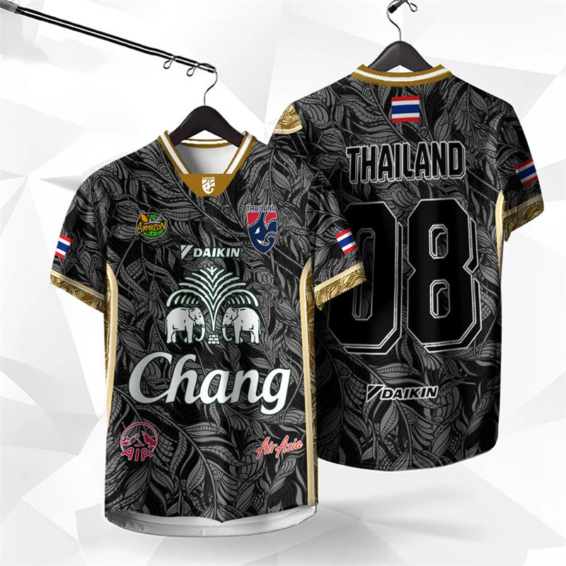 Thailand Chang Elephant 3D Printed Short-sleeved Summer Street T Shirt Man High Quality Men's And Women's.