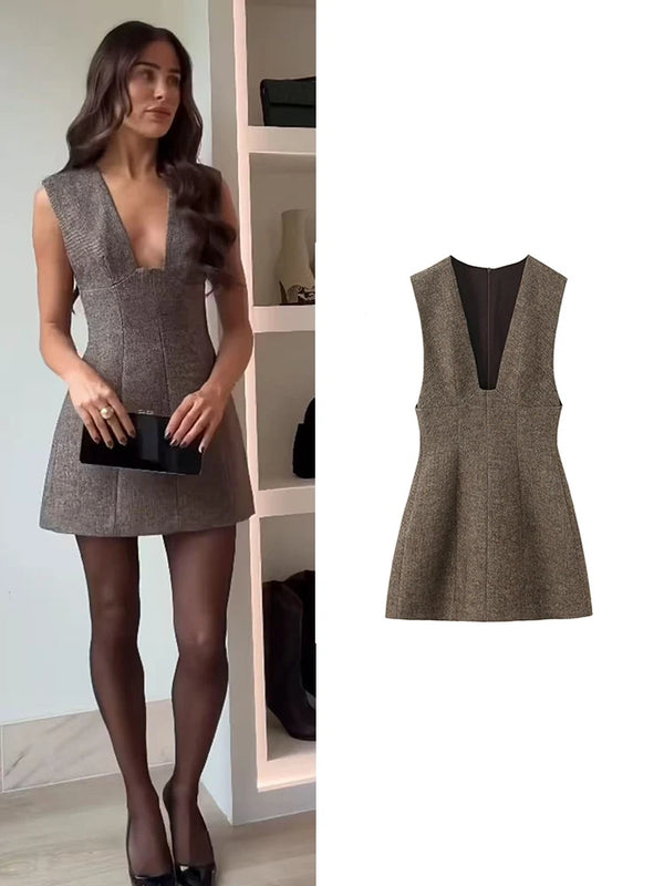 Women's Sleeveless Dress Autumn Winter New Style.