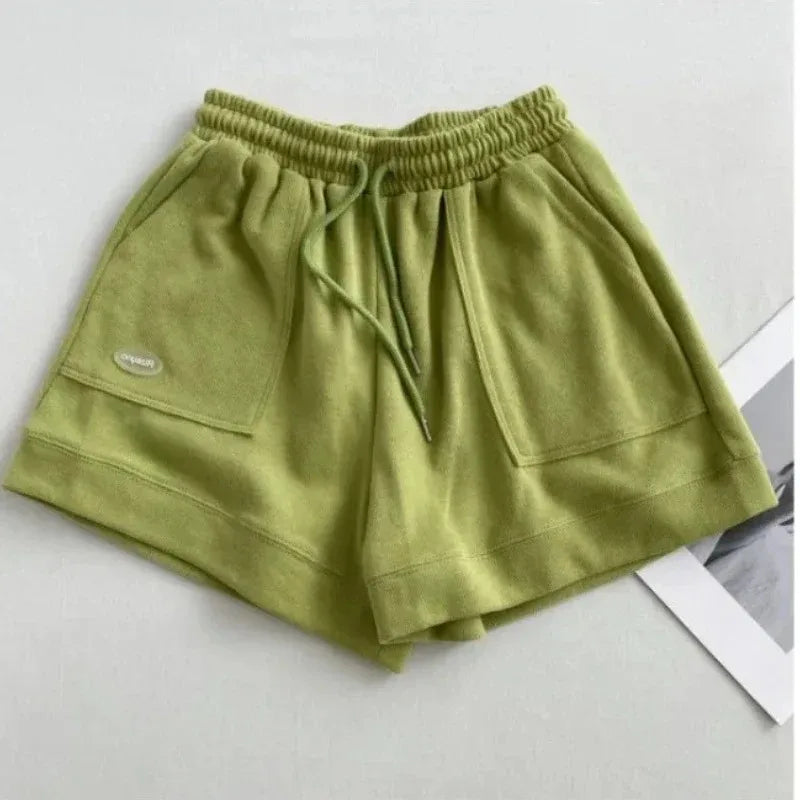 Women's Comfortable Loose Wide-legged Drawstring A Pants Slim.