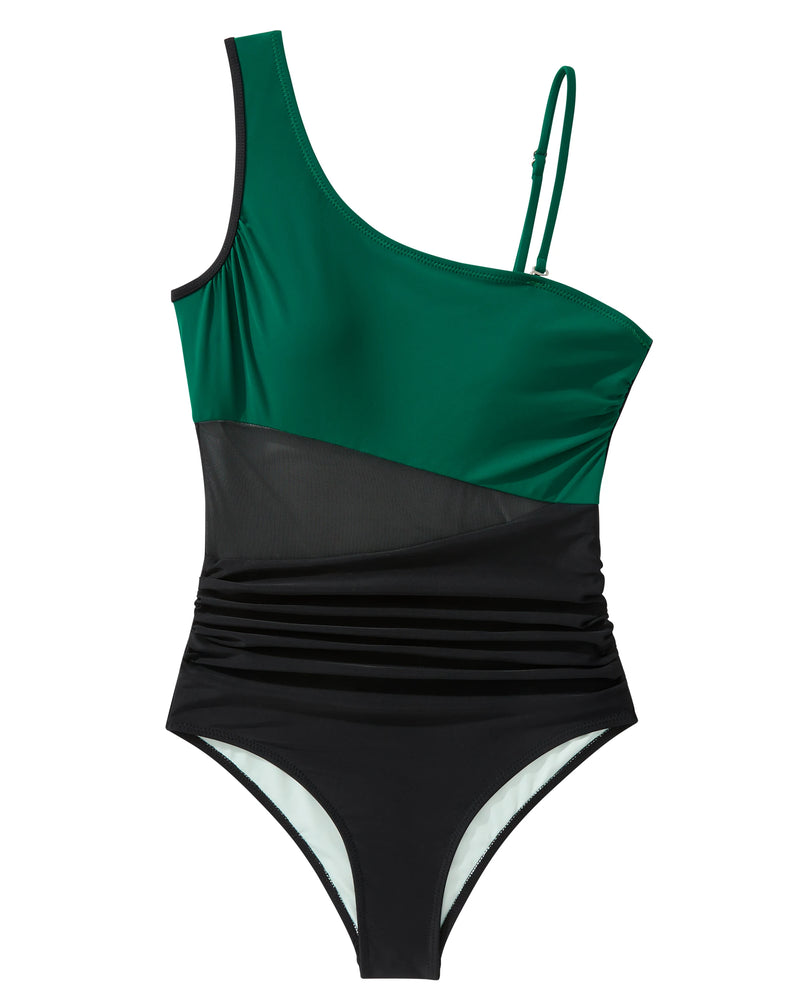 One Shoulder Swimwear Women One Piece Swimsuit Female.