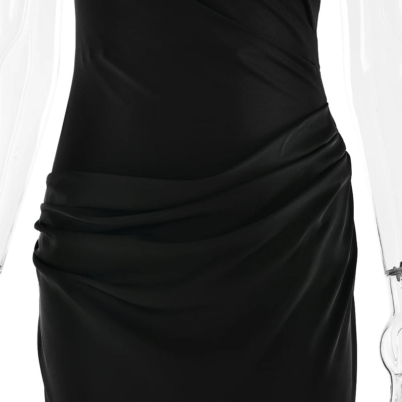 Women’s Maxi Dress Brown Sleeveless Evening Dress.
