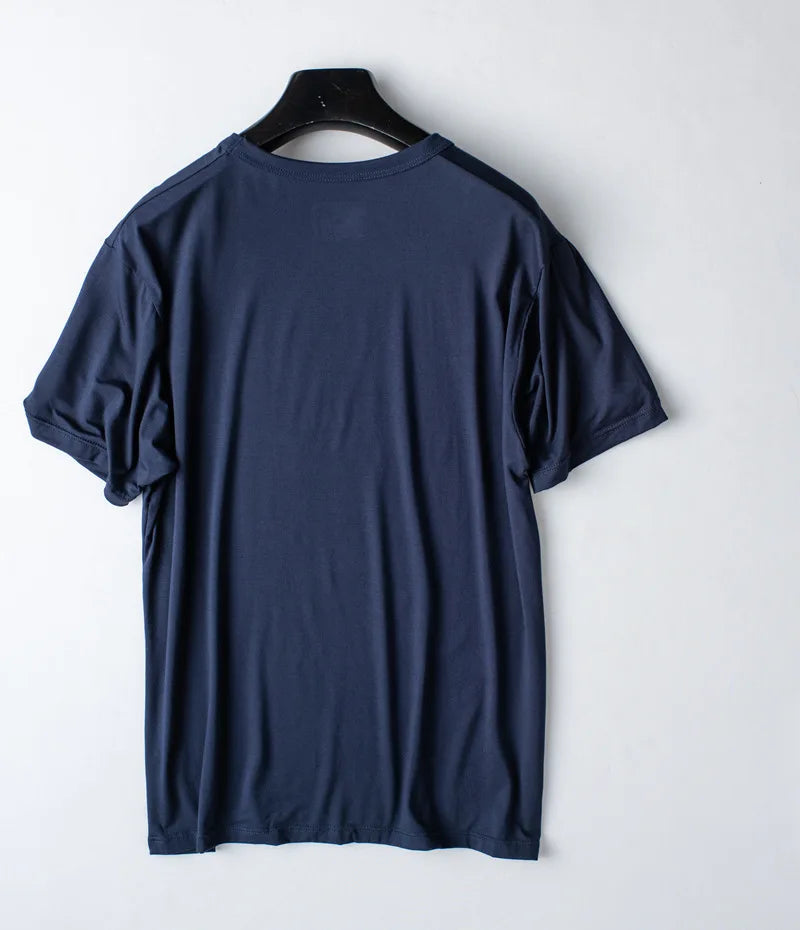 Modal Cotton Pajamas Suit Summer Men's Thin Loose Short-sleeved Shorts.