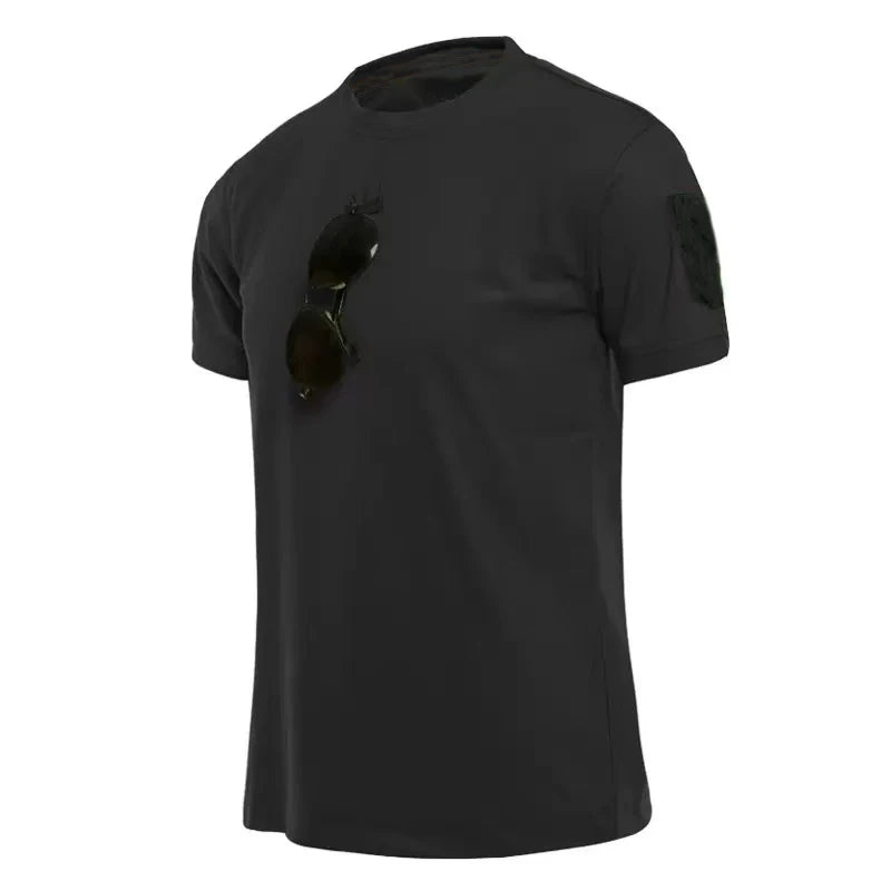 Men's Summer T-shirt Male Camping Hiking Trekking Fishing Training Running.