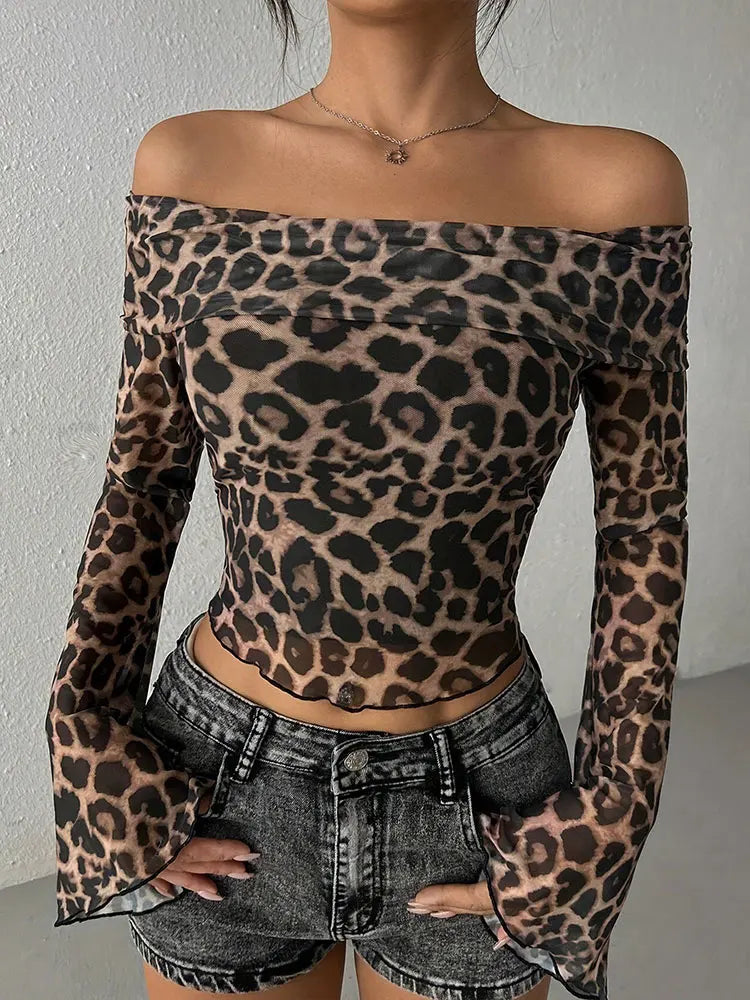 Sexy Women T-shirt Autumn New Streetwear Fashion Long Sleeves O-Neck.