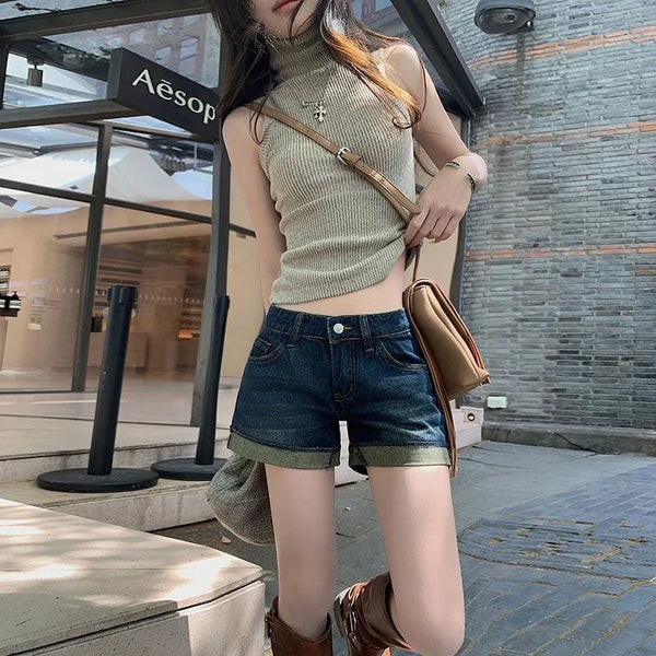 Shorts Womens Denim Summer New High Waist.