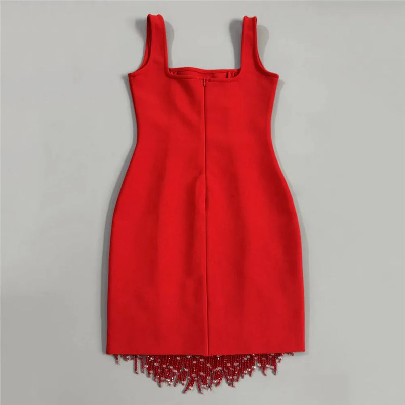 Women Sexy Sleeveless Bandage Dress.