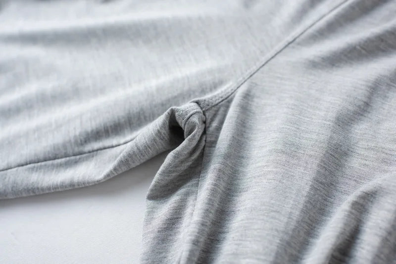 Modal Cotton Pajamas Suit Summer Men's Thin Loose Short-sleeved Shorts.