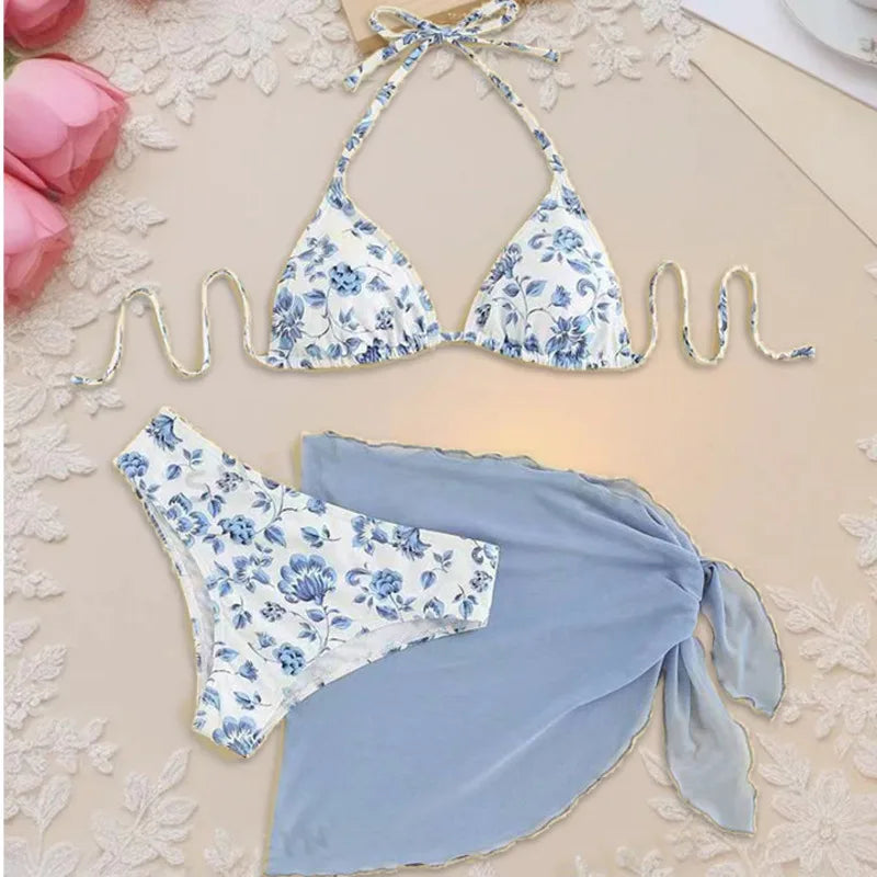 Print Sexy Bikinis Swimsuits Women's Swimwear Push Up Female Beach.