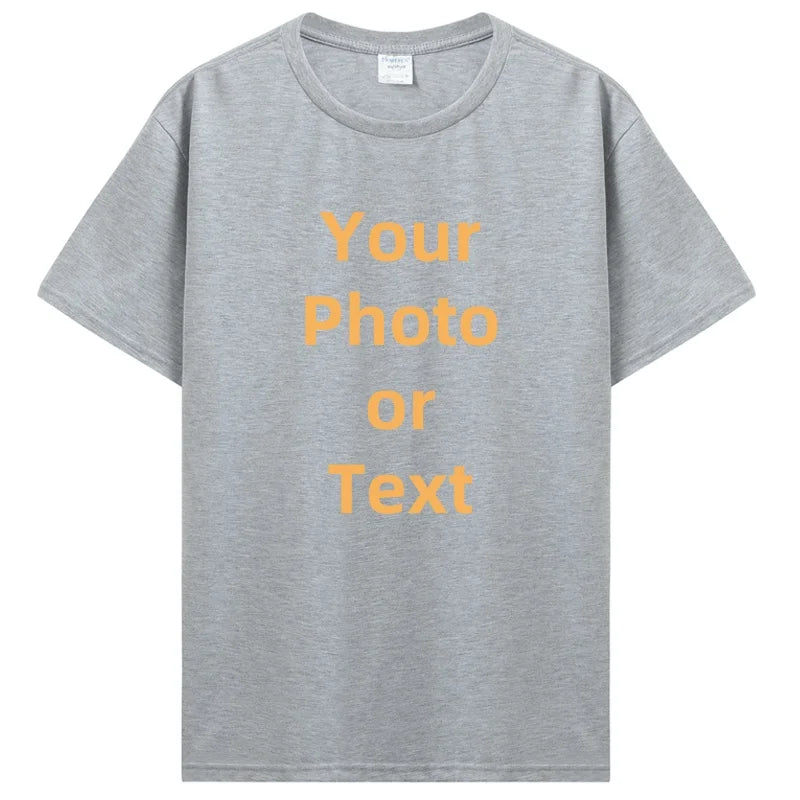 Custom T-shirt Customized Tshirt Personalized T Shirt Diy Print Your Photo.