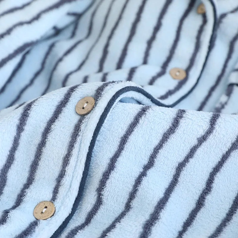 Winter couple pajamas Women's Pajamas Flannel Pajamas 2 Piece Set.