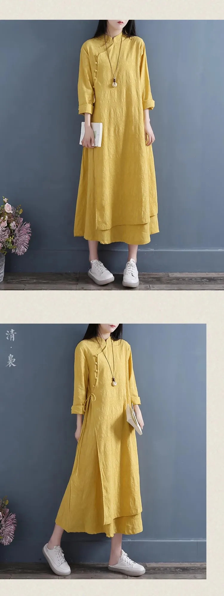 Spring Autumn New Womens Dresses Vestidos Robe Elbise Loose.