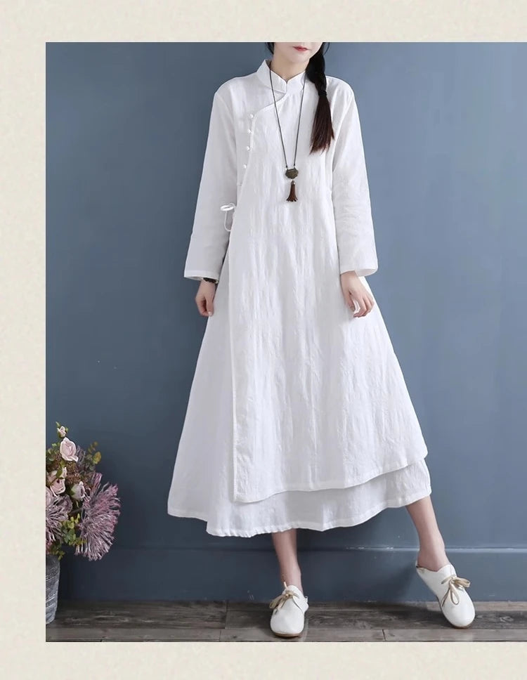 Spring Autumn New Womens Dresses Vestidos Robe Elbise Loose.