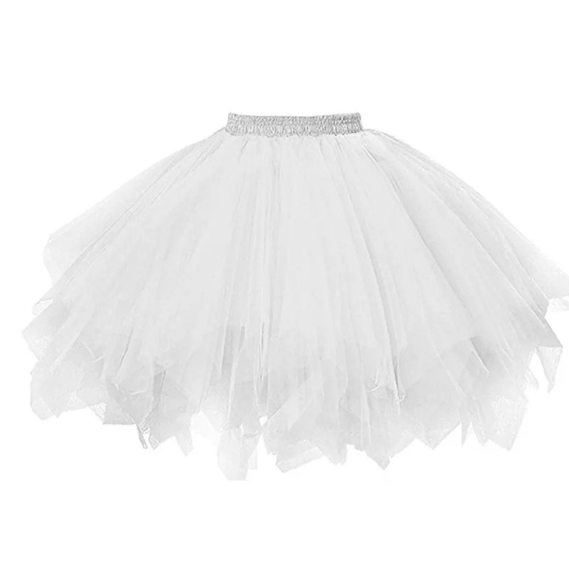 Tulle Skirt Women's Tutu Skirt 50s Rockabilly Petticoat for Carnival Costumes.