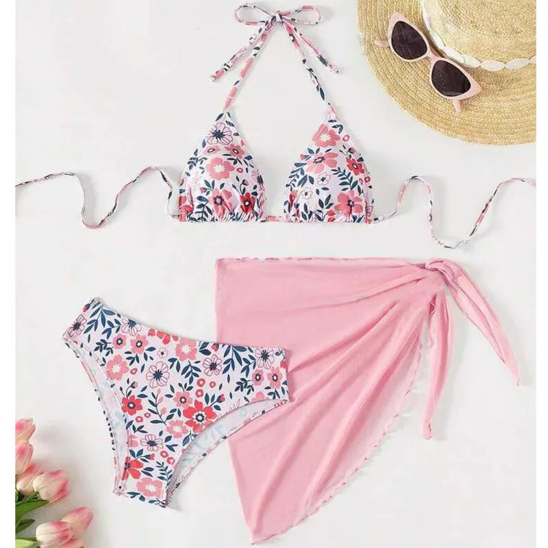 Print Sexy Bikinis Swimsuits Women's Swimwear Push Up Female Beach.