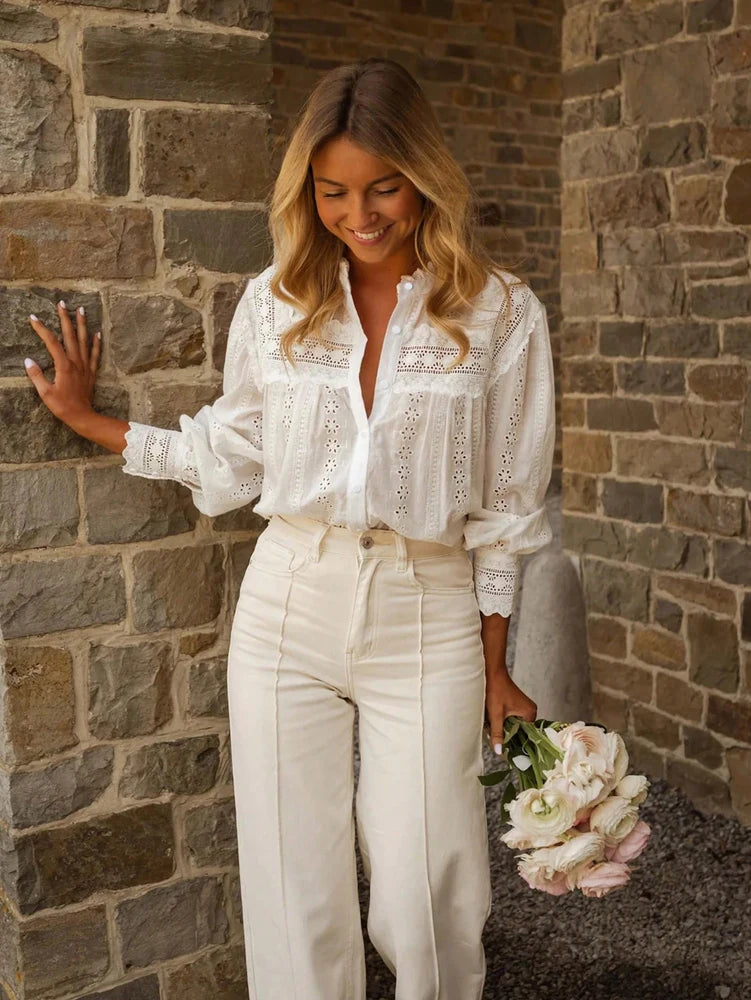 Spring/Summer Women's Wear Vacation Style Solid-Colour Lace-Up.
