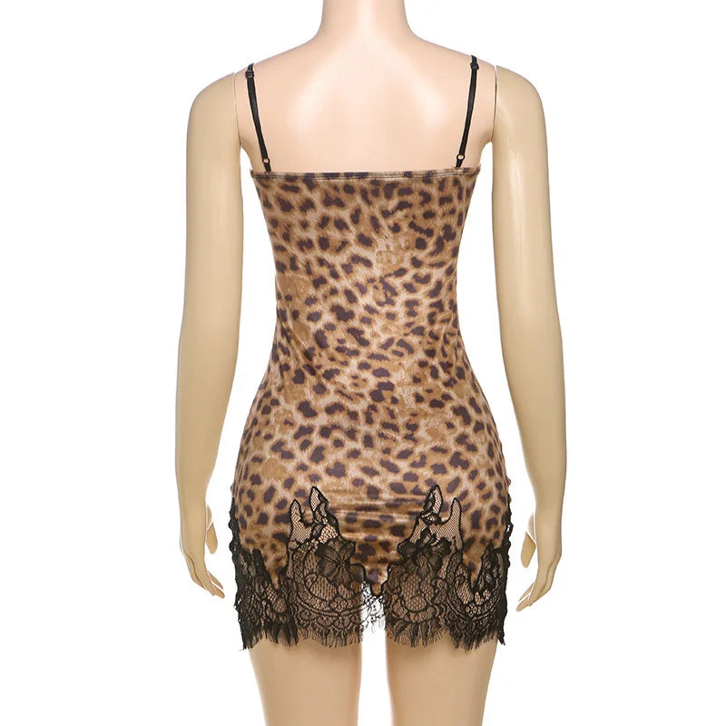 Women’s Mini Dress Spaghetti Strap High Waist Dress.