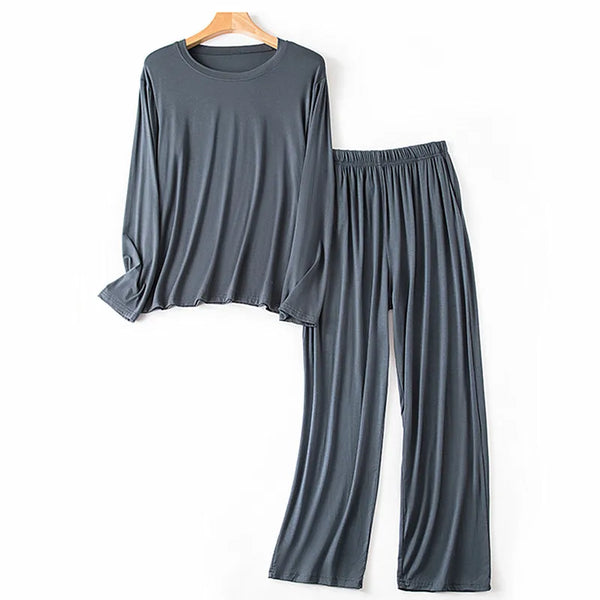 Men's Pajamas Set Plus Size Modal Soft Sleepwear.
